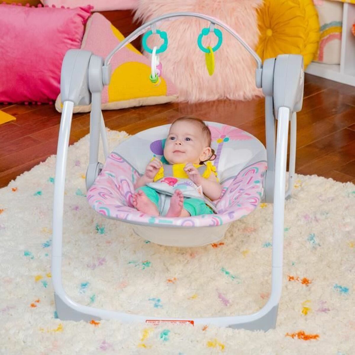 Bright Starts Baby Hammock Bright Starts Pink Paradise Pink