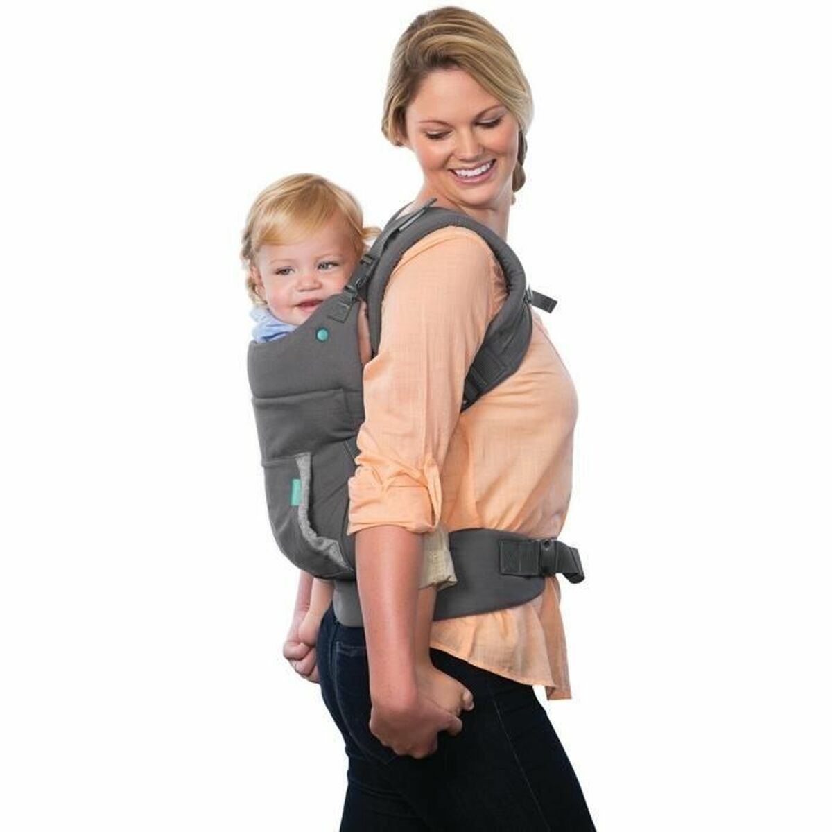 Infantino Baby Carrier Backpack Infantino Cuddle Up Bear Grey + 0 Years + 0 Months