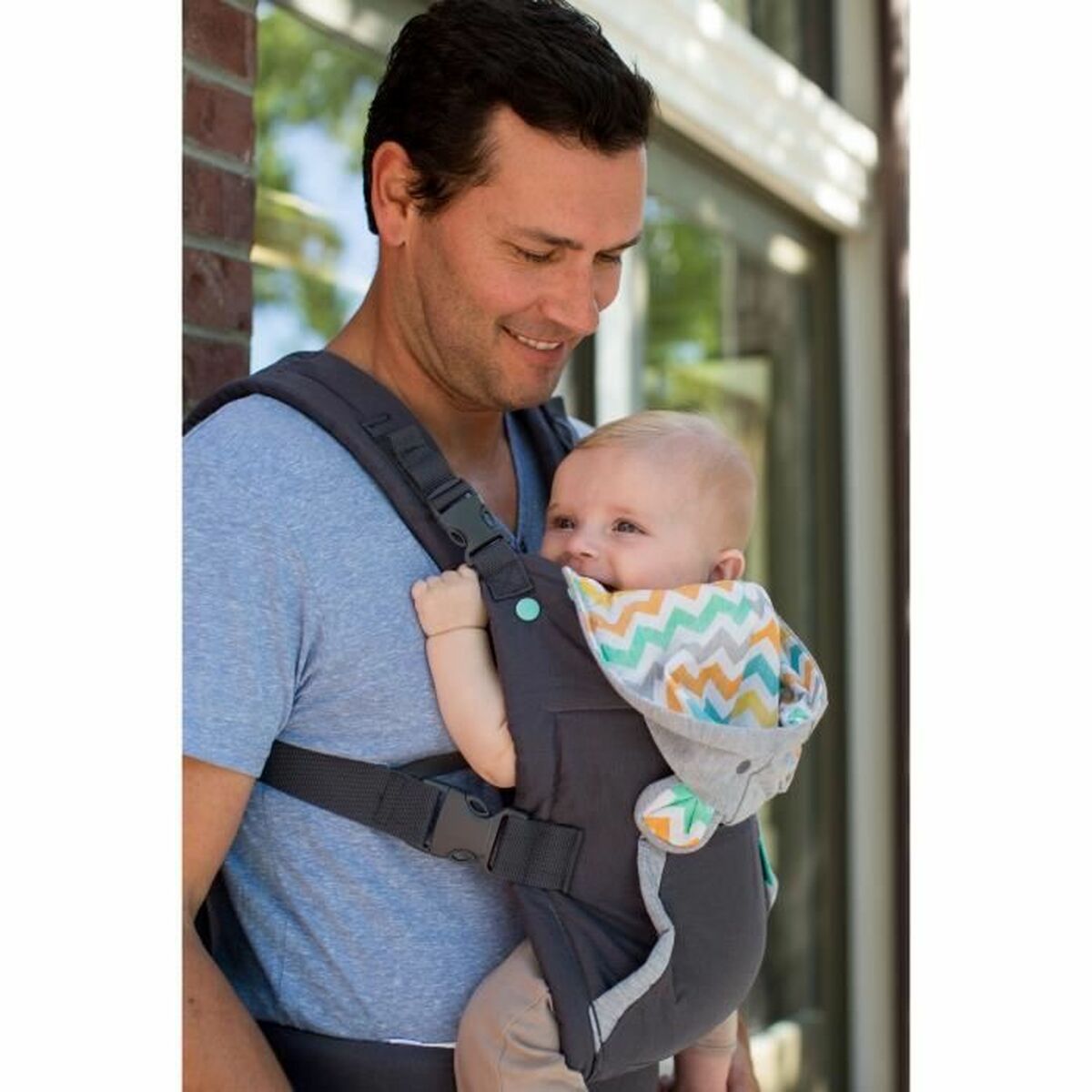 Infantino Baby Carrier Backpack Infantino Cuddle Up Bear Grey + 0 Years + 0 Months