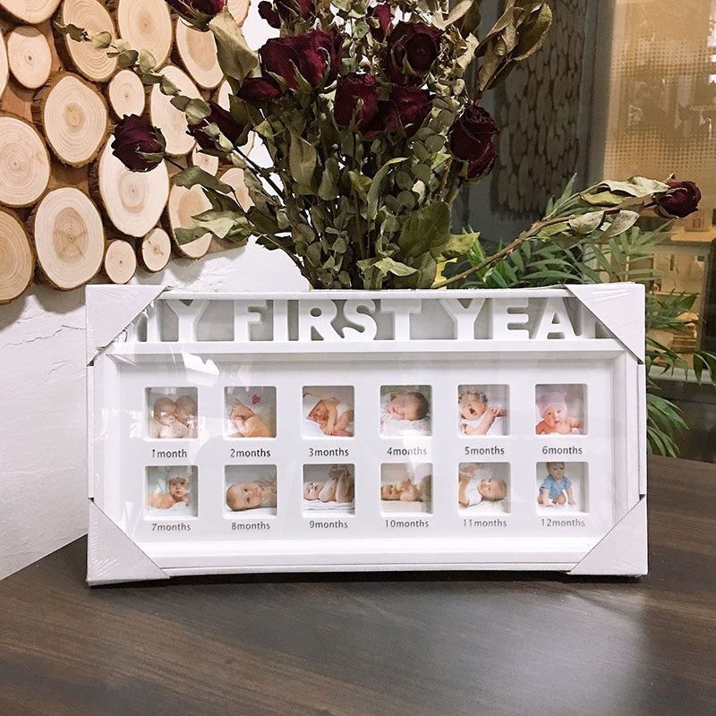 My First Year Baby 12 Month Photo Frame Baby Accessories Newborn Gift