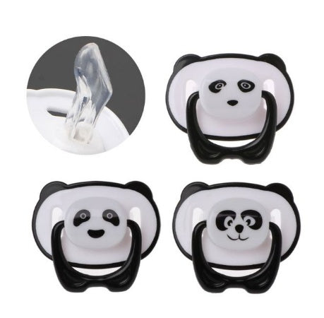 Baby Pacifier With Lid, Panda Cartoon Shape To Sleep Peacefully