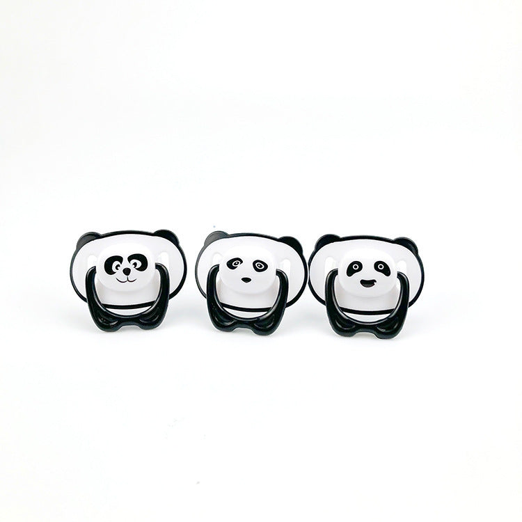 Baby Pacifier With Lid, Panda Cartoon Shape To Sleep Peacefully