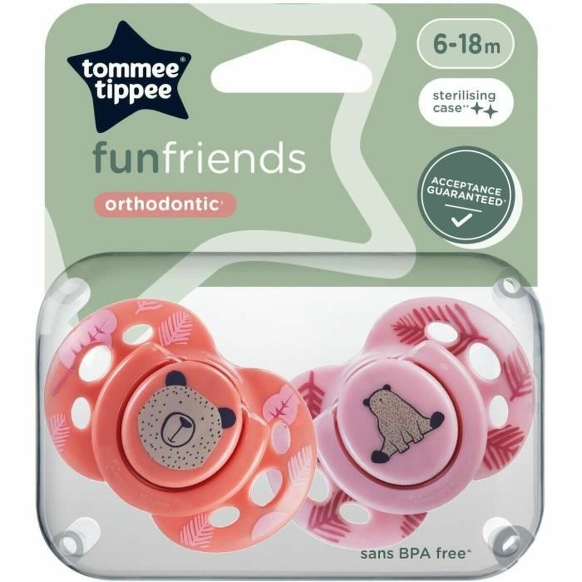 Tommee Tippee Pacifier Tommee Tippee 2 Units (2 Units) (2 Pieces)