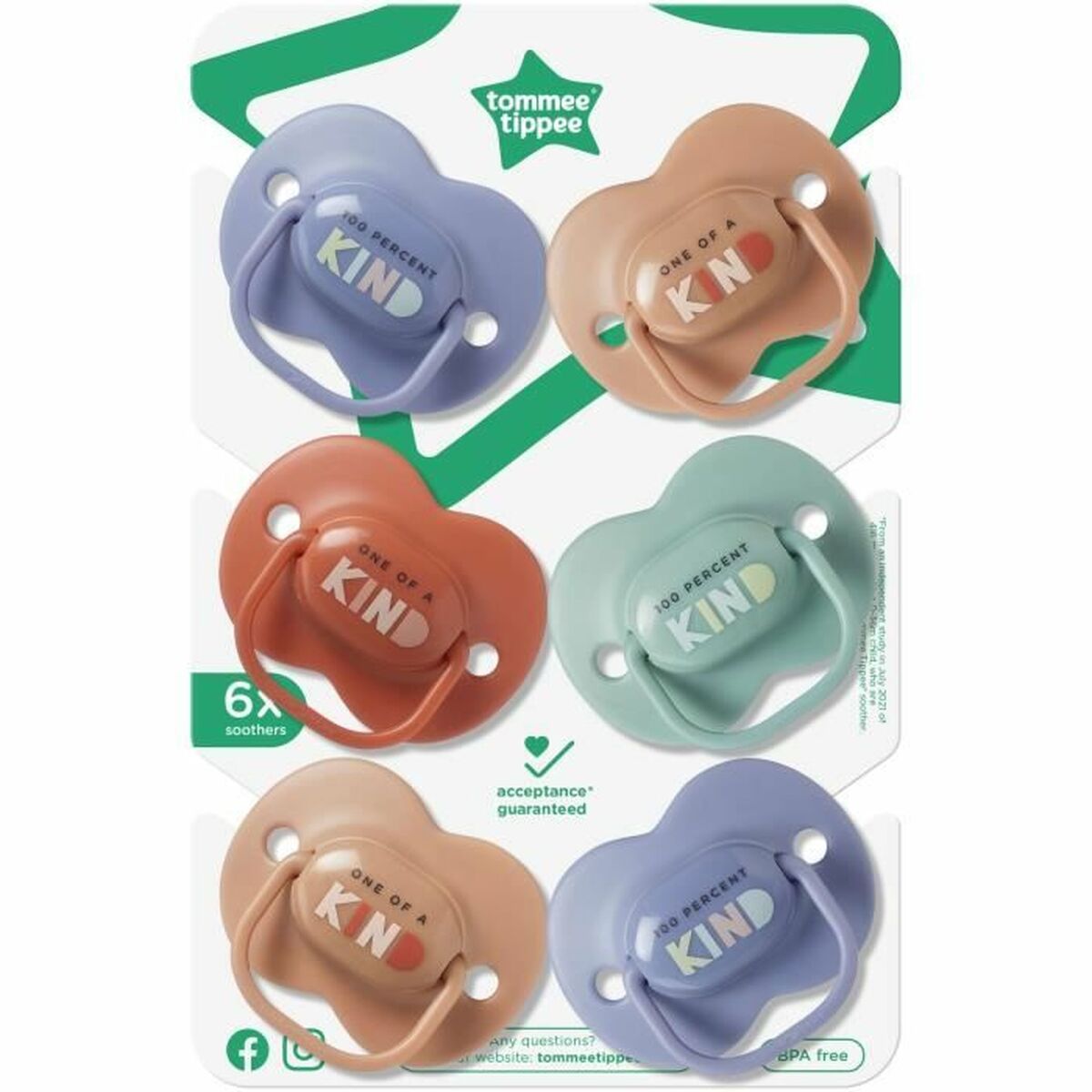 Tommee Tippee Pacifier Tommee Tippee 6 Units