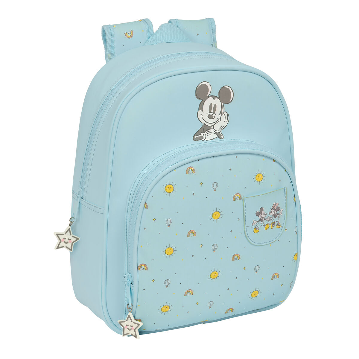 Mickey Mouse Clubhouse School Bag Mickey Mouse Clubhouse Baby Light Blue 28 X 34 X 10 Cm