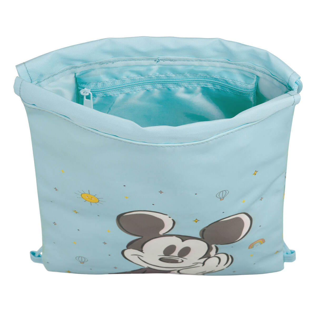 Mickey Mouse Clubhouse Backpack With Strings Mickey Mouse Clubhouse Baby Blue 26 X 34 X 1 Cm