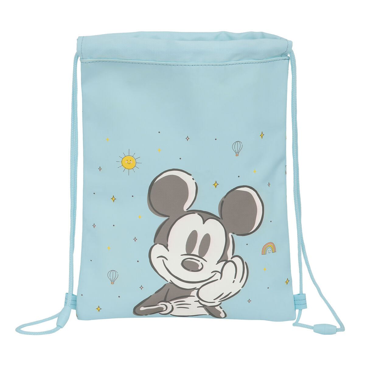 Mickey Mouse Clubhouse Backpack With Strings Mickey Mouse Clubhouse Baby Blue 26 X 34 X 1 Cm