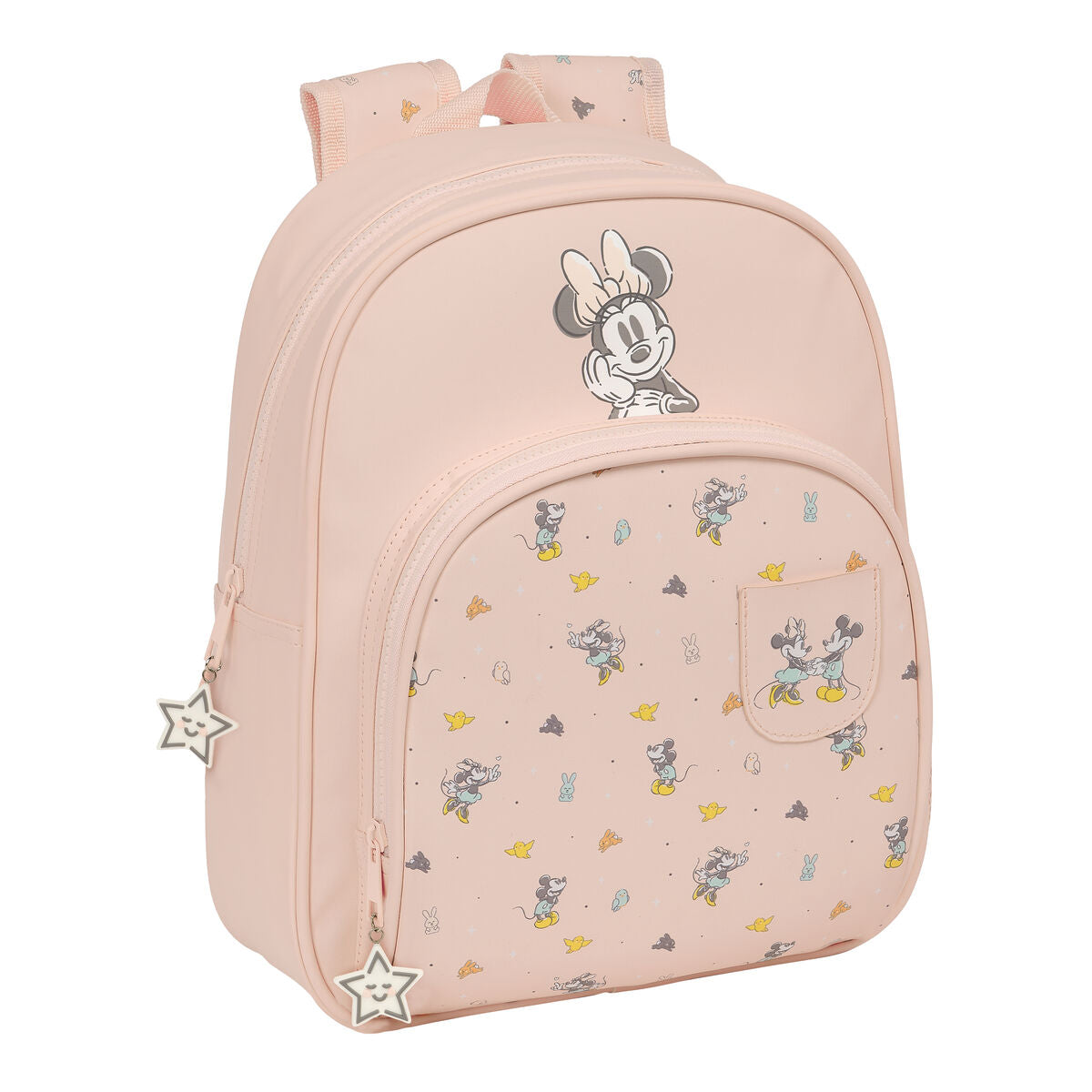 Minnie Mouse School Bag Minnie Mouse Baby Pink 28 X 34 X 10 Cm