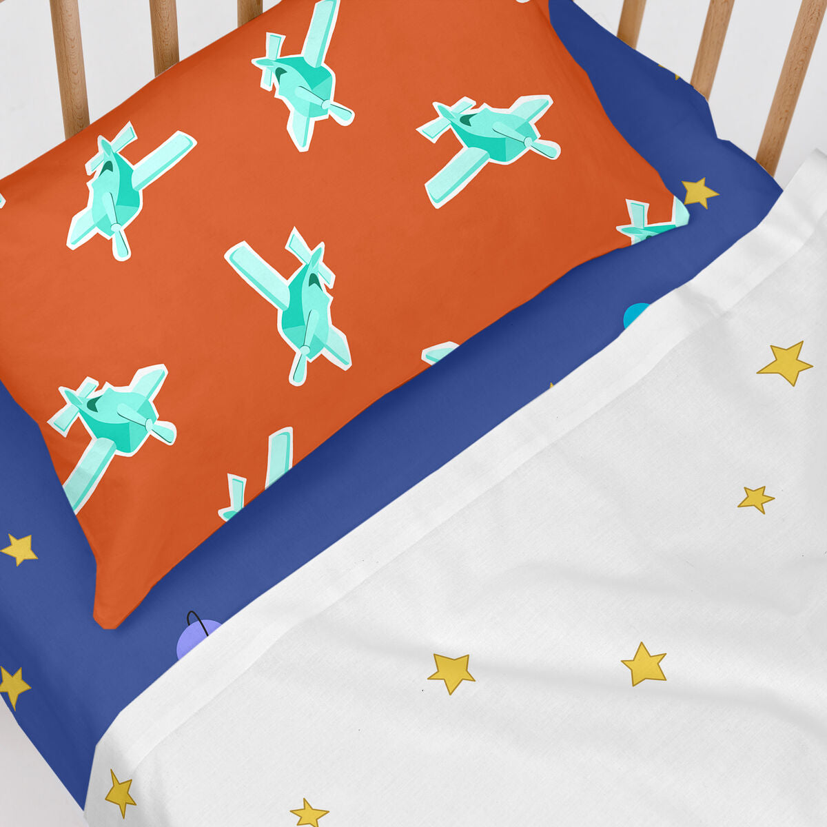 Happyfriday Bedding Set Happyfriday Le Petit Prince Multicolour Baby Crib 2 Pieces