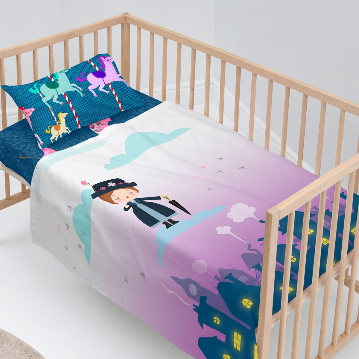 Happyfriday Bedding Set Happyfriday Mr Fox Nanny Multicolour Baby Crib 2 Pieces