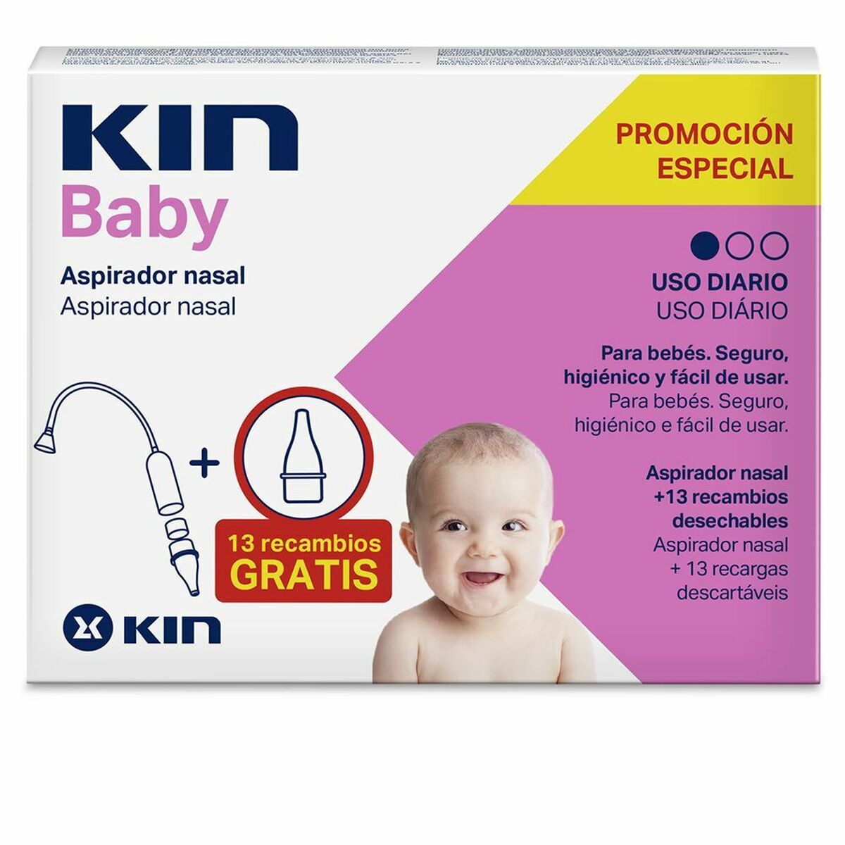 Kin Nasal Aspirator Kin Baby (14 Pcs)