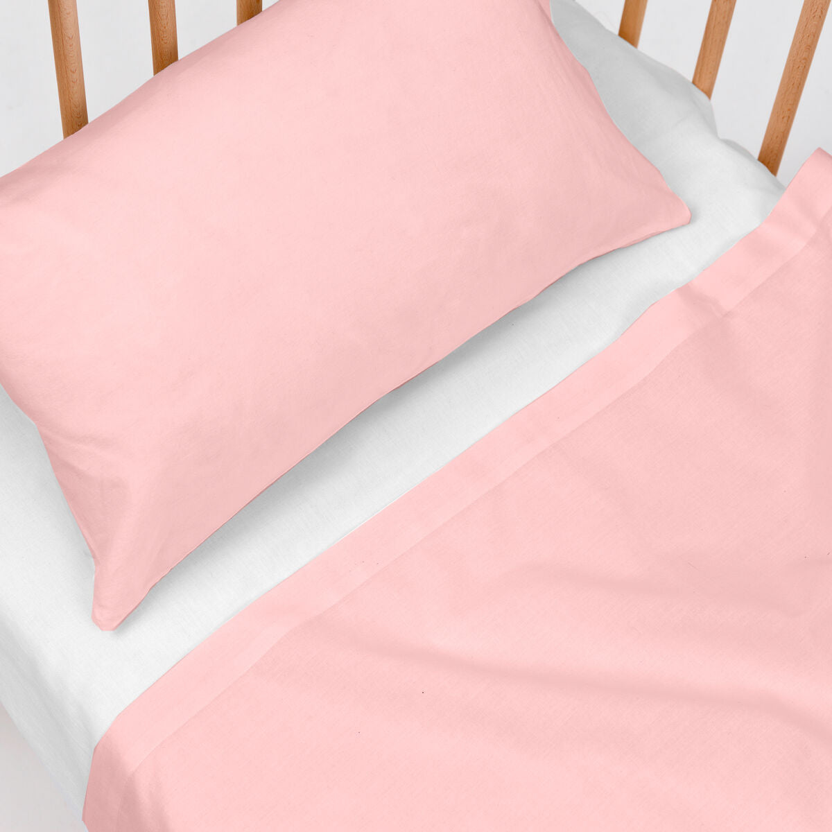 Happyfriday Bedding Set Happyfriday Basic Kids Light Pink Baby Crib 2 Pieces