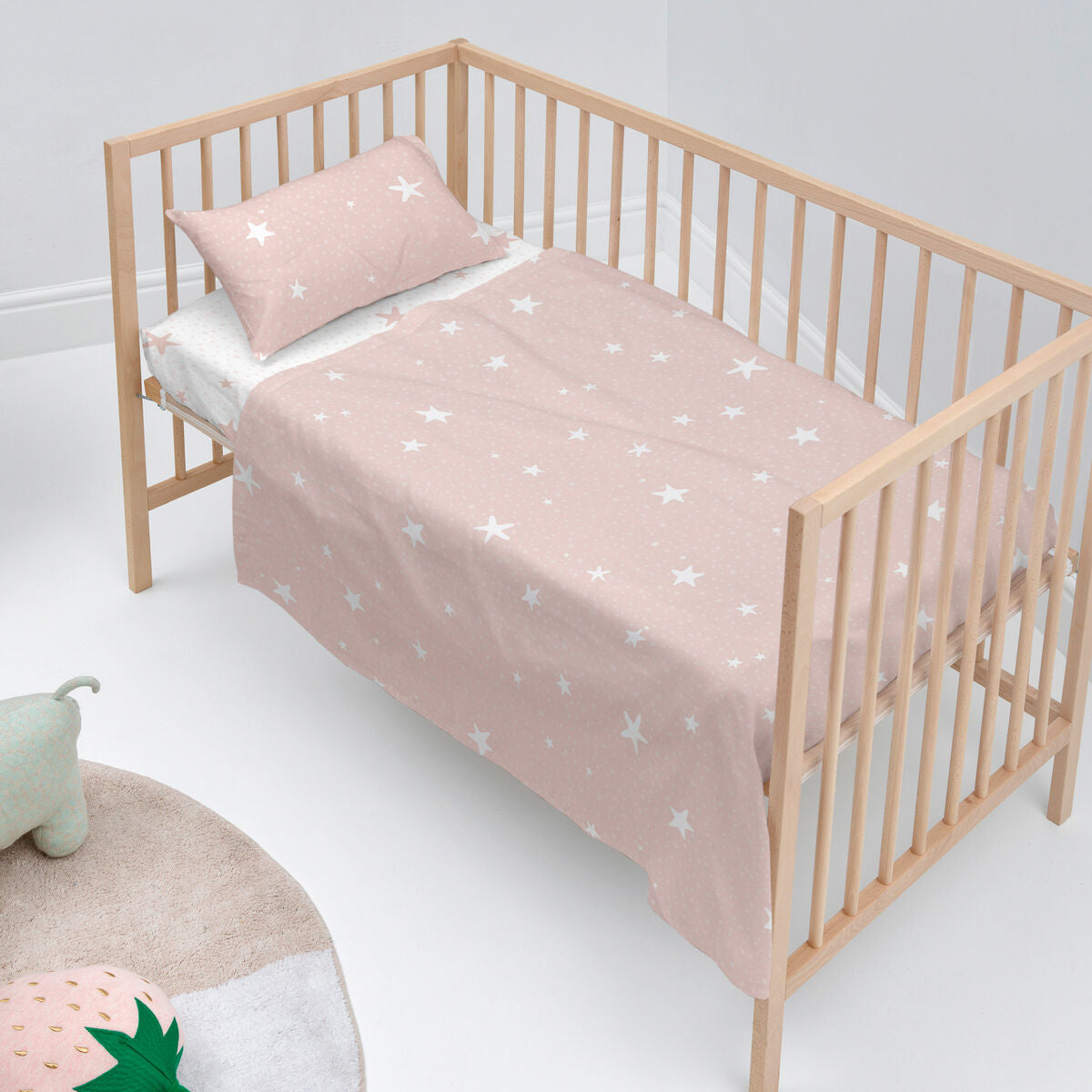 Happyfriday Bedding Set Happyfriday Basic Kids Little Star Pink Baby Crib 2 Pieces