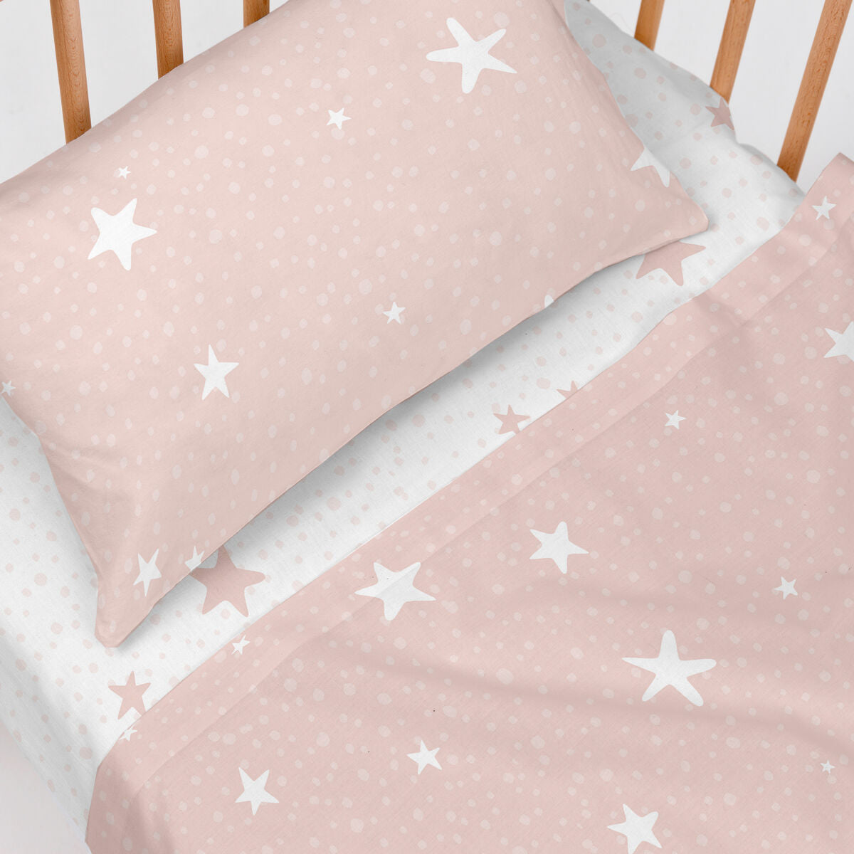 Happyfriday Bedding Set Happyfriday Basic Kids Little Star Pink Baby Crib 2 Pieces