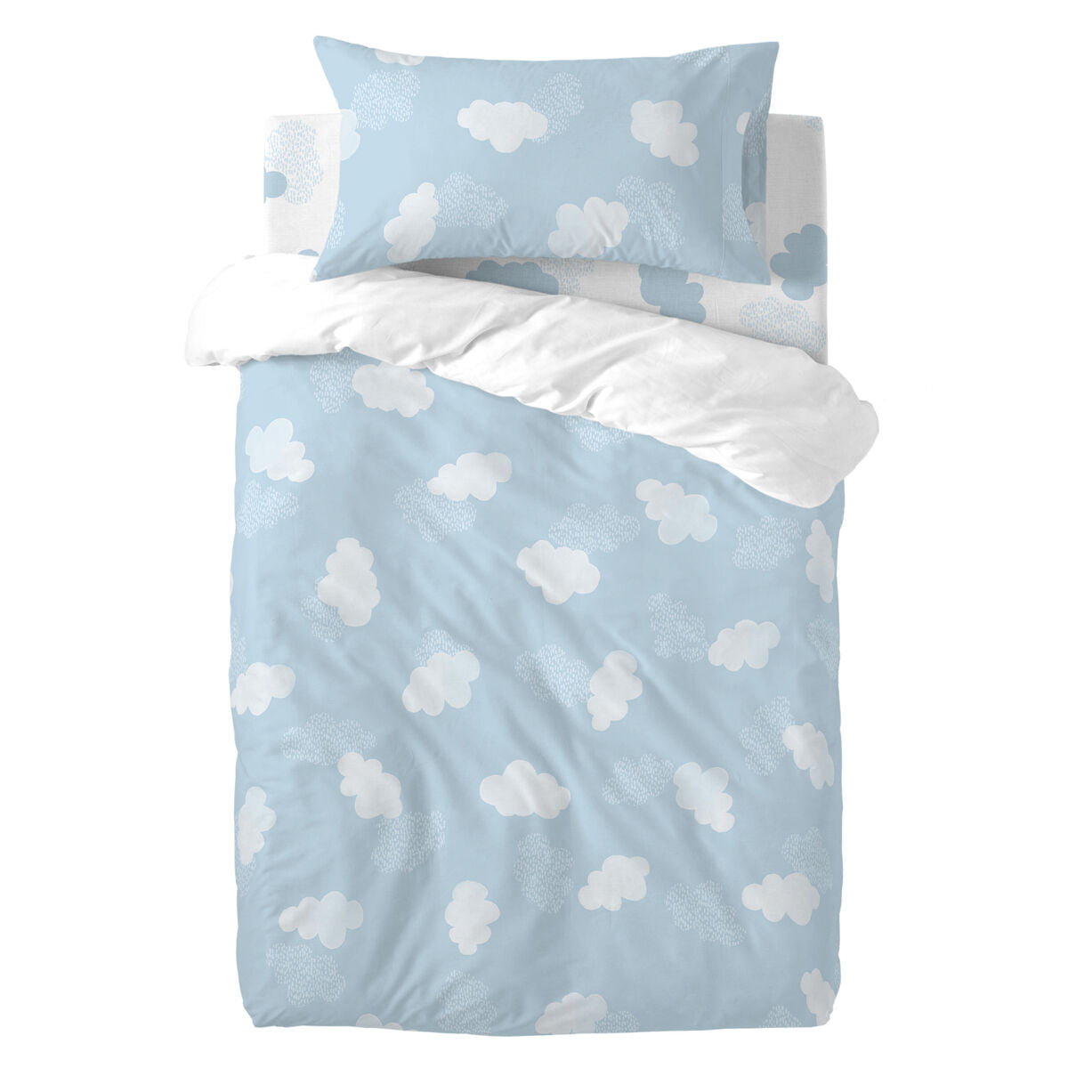 Happyfriday Duvet Cover Set Happyfriday Basic Kids Blue Baby Crib 2 Pieces