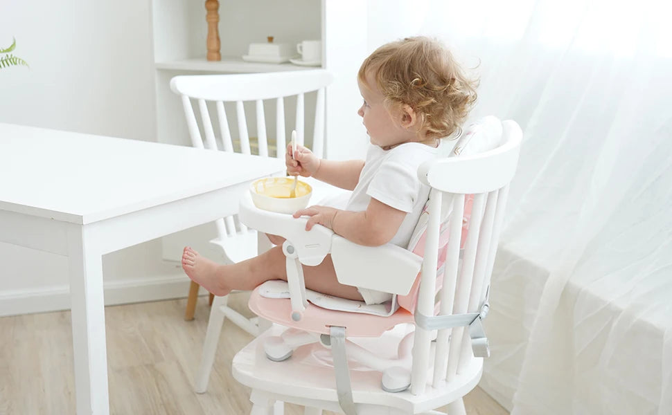 UBRAVOO Portable High Chair 6 Months Plus, Lightweight Easy Clean Folding Booster Chair for Babies Toddlers, ACE1013