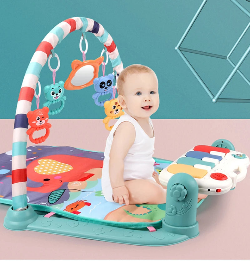 Baby Gym Play Mat  Kick and Play Piano Gym Mat for Infants Keyboard Infant Playmat Early Education Toys Center for Baby Gifts