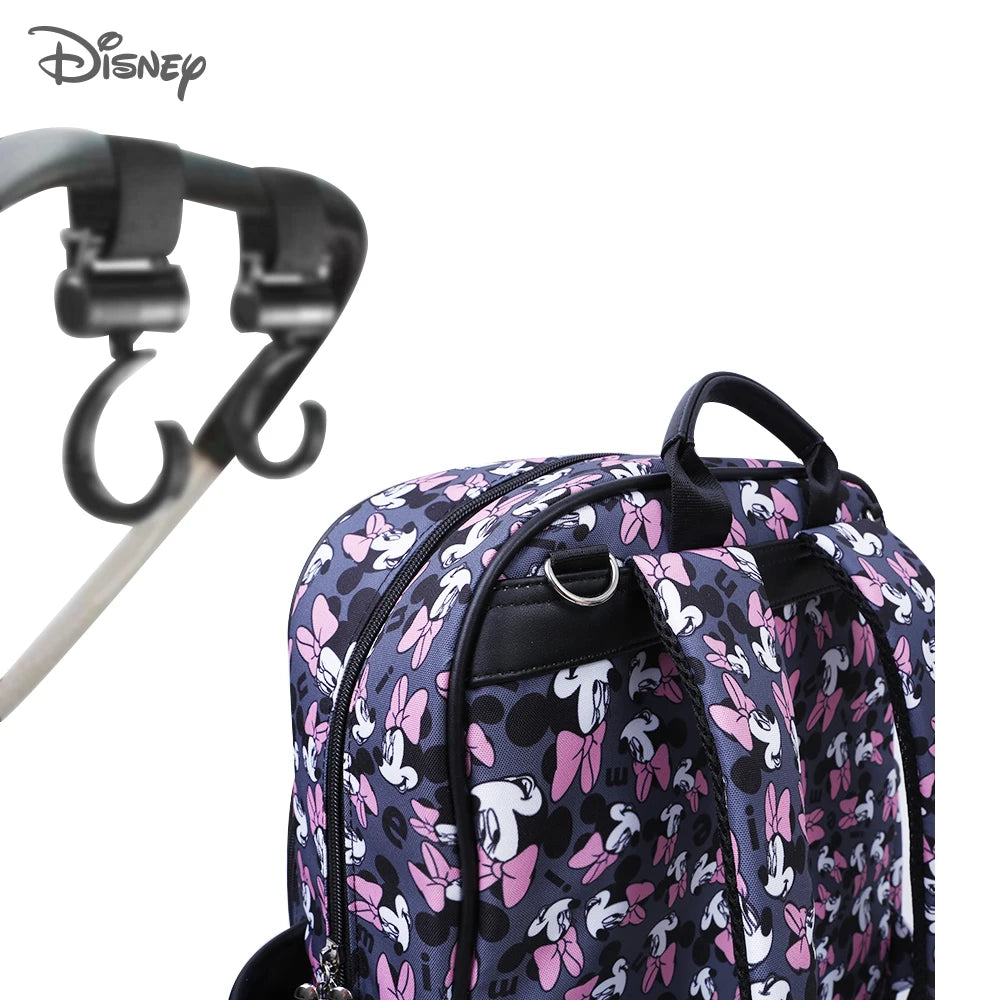 Disney Mickey Minnie USB Diaper Bag Large Capacity Mummy Maternity Nappy Stroller Bag Travel Changing Backpack For Baby Care