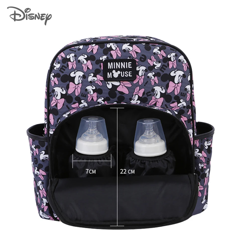 Disney Mickey Minnie USB Diaper Bag Large Capacity Mummy Maternity Nappy Stroller Bag Travel Changing Backpack For Baby Care