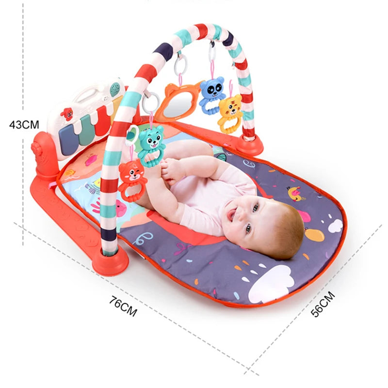 Baby Gym Play Mat  Kick and Play Piano Gym Mat for Infants Keyboard Infant Playmat Early Education Toys Center for Baby Gifts