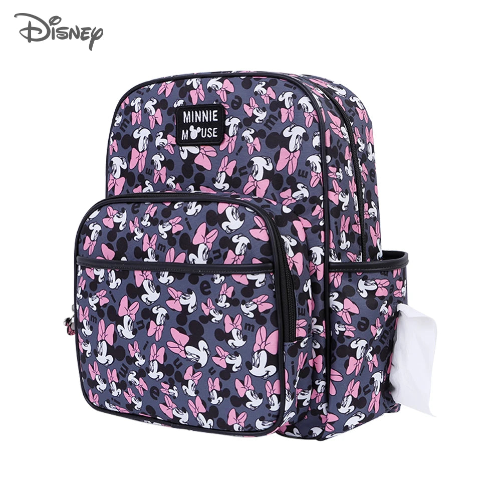 Disney Mickey Minnie USB Diaper Bag Large Capacity Mummy Maternity Nappy Stroller Bag Travel Changing Backpack For Baby Care