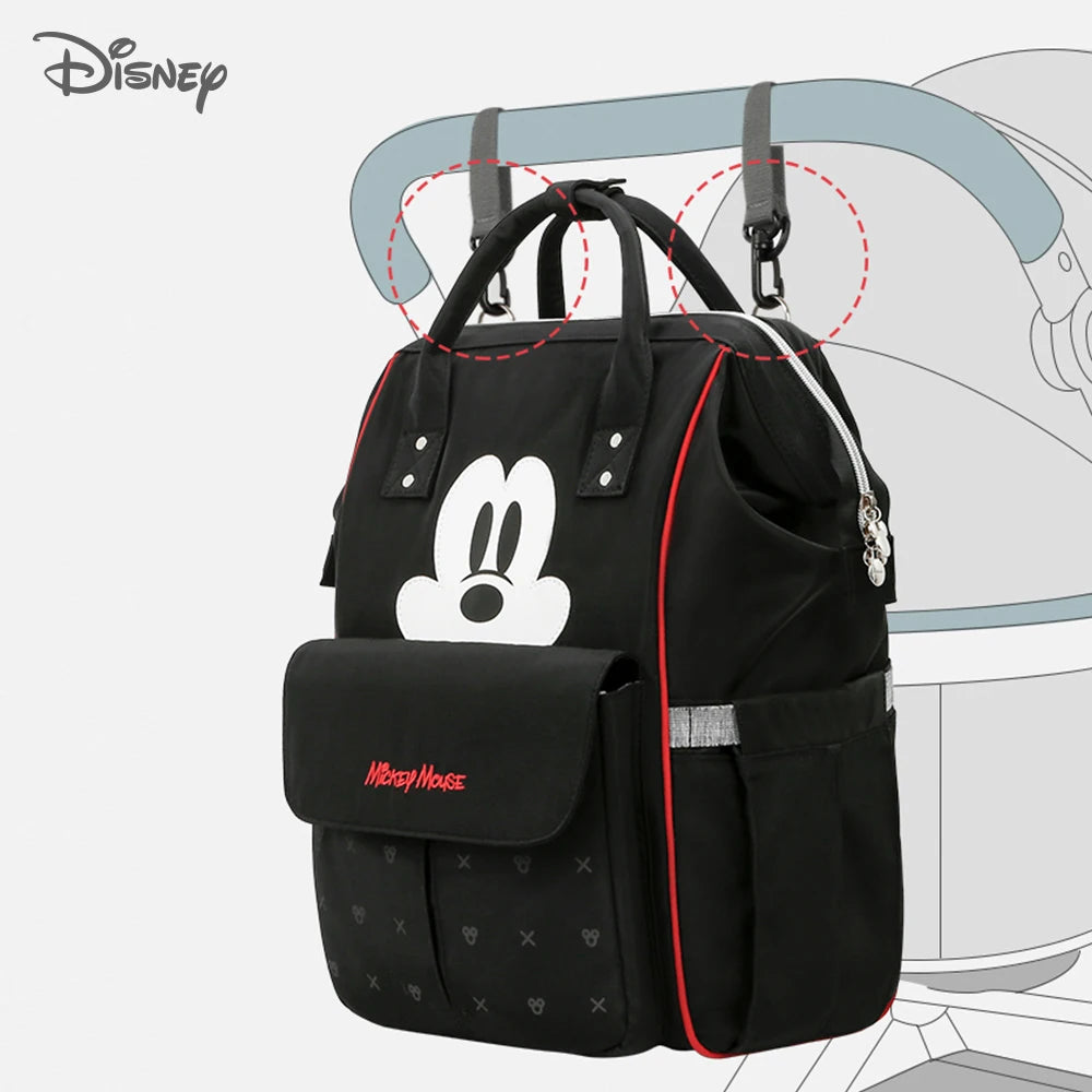 Disney Baby Diaper Bag Backpack Waterproof Mommy Travel Nappy Bag For Baby Care Maternity Stroller Bag Colorful Large Capacity