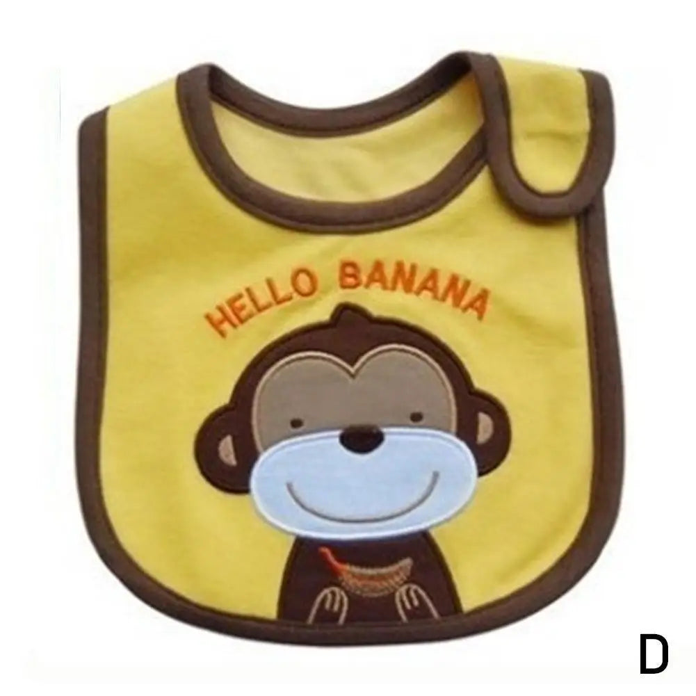 Feeding Baby Bibs Bandana Cute Embroidered Sleeveless Bibs For Baby Girl Bib Saliva Boy Burp Cloths Things Cartoon