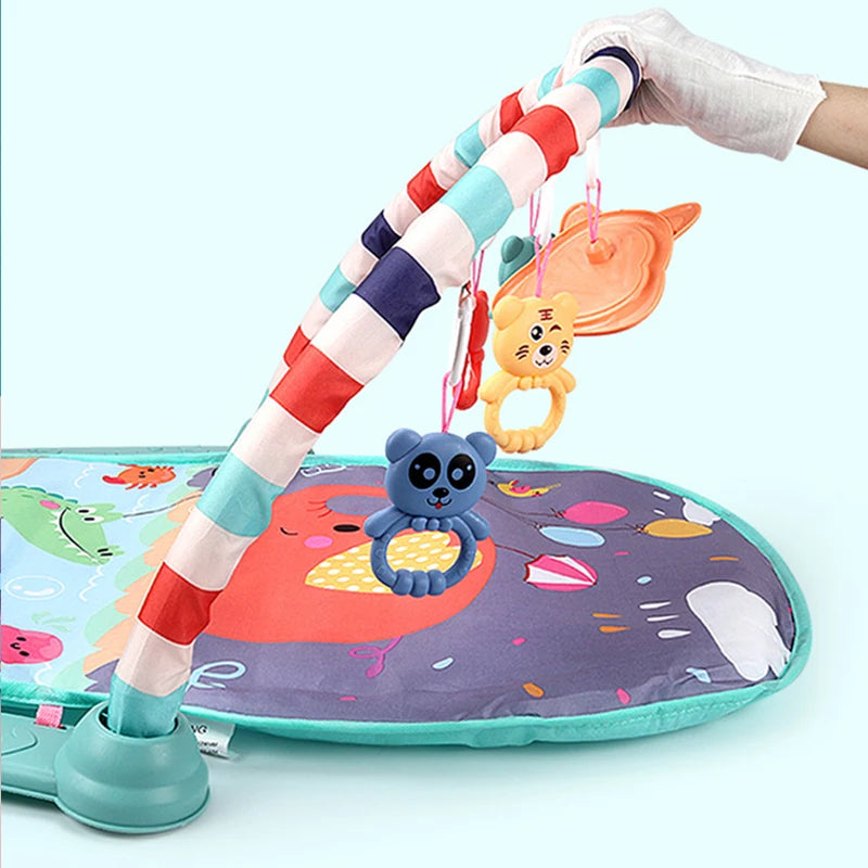 Baby Gym Play Mat  Kick and Play Piano Gym Mat for Infants Keyboard Infant Playmat Early Education Toys Center for Baby Gifts