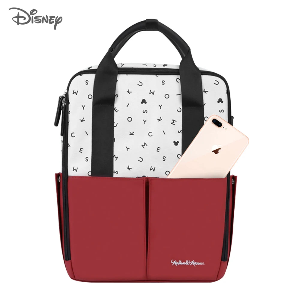 Disney Mickey Minnie USB Diaper Bag Large Capacity Mummy Maternity Nappy Stroller Bag Travel Changing Backpack For Baby Care