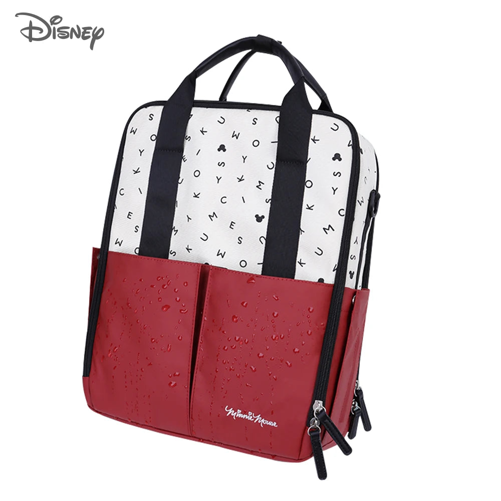 Disney Mickey Minnie USB Diaper Bag Large Capacity Mummy Maternity Nappy Stroller Bag Travel Changing Backpack For Baby Care