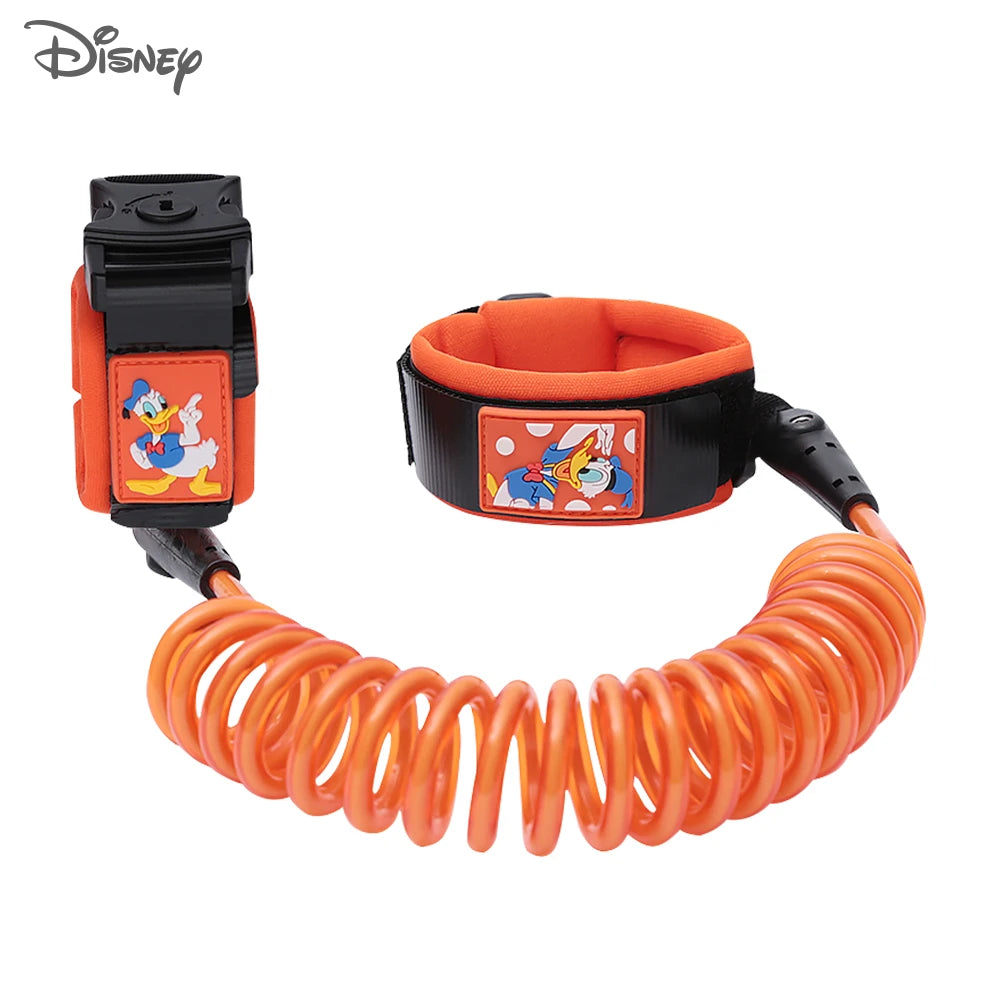 Disney Brand Baby Anti-lost Bracelet With Lock Anti-missing Harness Strap Rope Lock-proof Belt For Kids Toddlers Children 1.8m