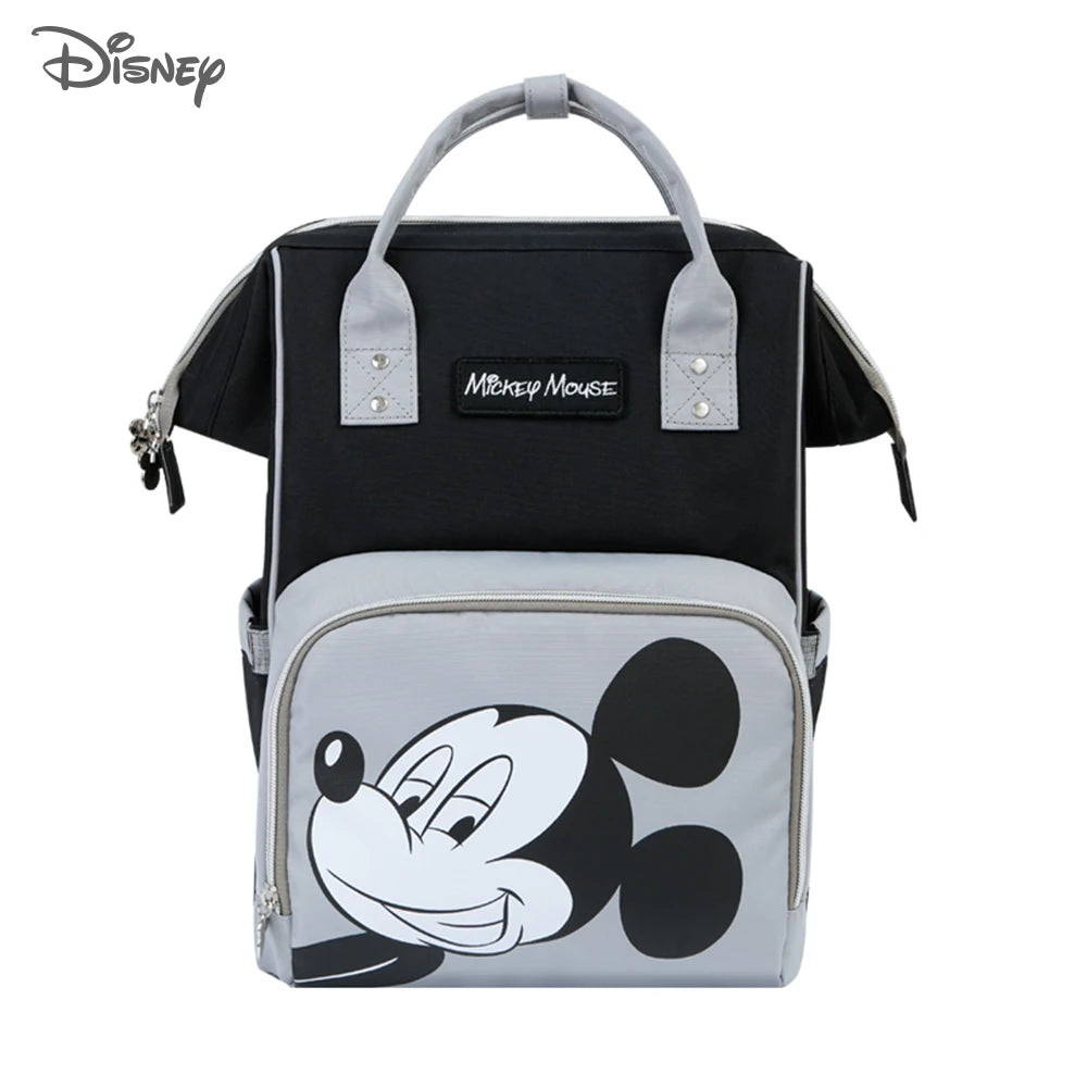 Disney Mickey Minnie USB Diaper Bag Large Capacity Mummy Maternity Nappy Stroller Bag Travel Changing Backpack For Baby Care