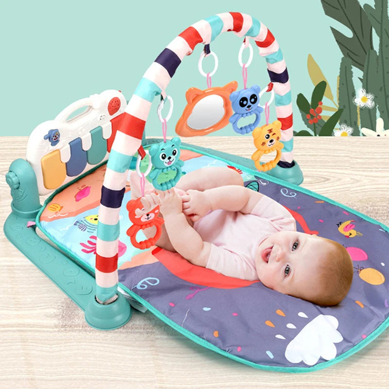 Baby Gym Play Mat  Kick and Play Piano Gym Mat for Infants Keyboard Infant Playmat Early Education Toys Center for Baby Gifts