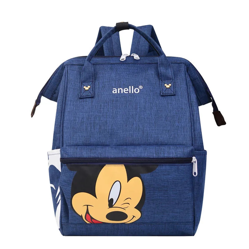 Disney Mickey Mouse Backpack Multi-function Large Capacity Backpack Diaper Bag Waterproof Men Women Shoulder Bag Travel Bag