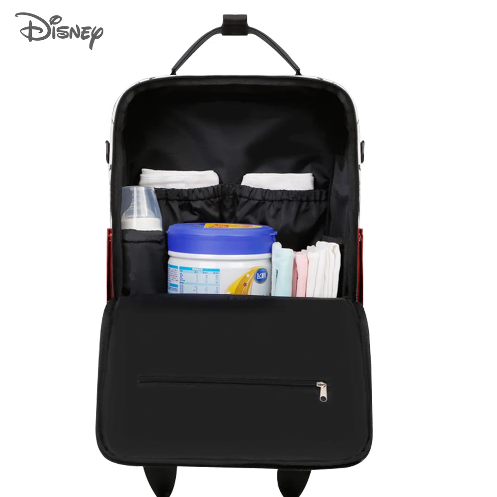 Disney Mickey Minnie USB Diaper Bag Large Capacity Mummy Maternity Nappy Stroller Bag Travel Changing Backpack For Baby Care