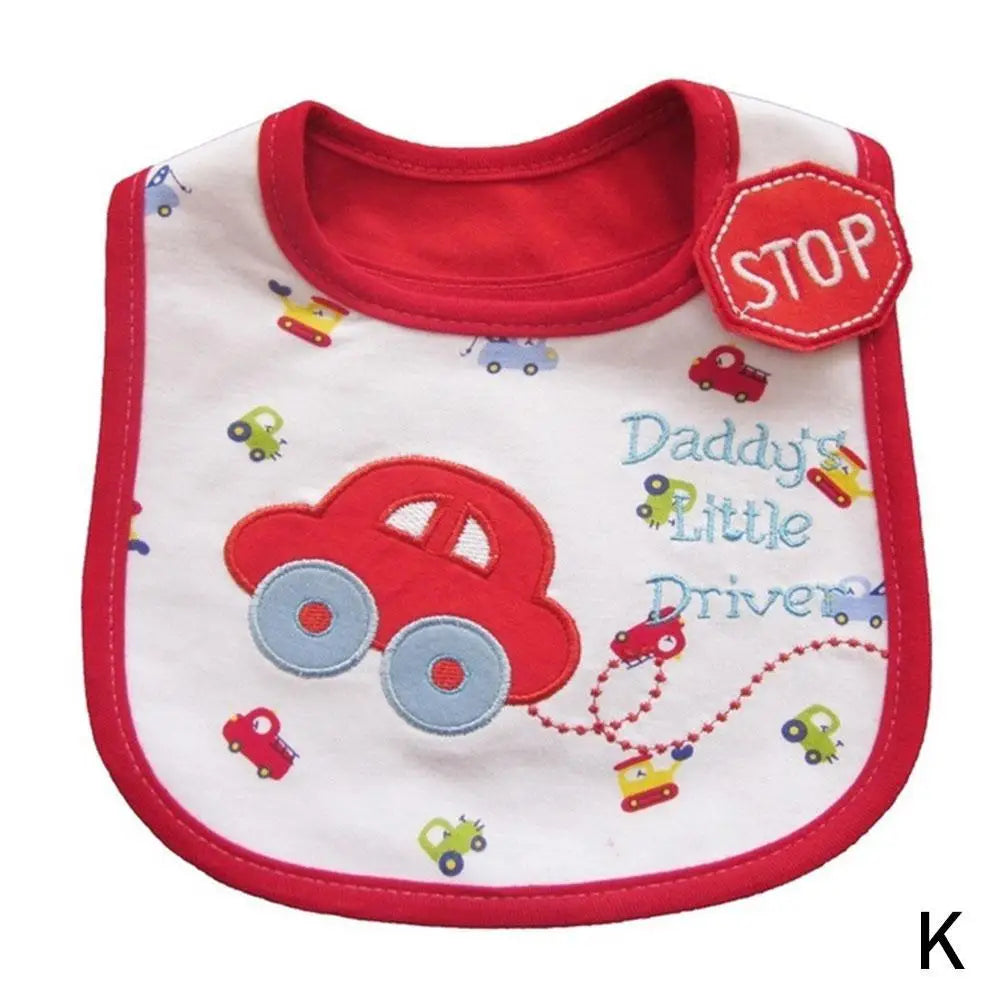 Feeding Baby Bibs Bandana Cute Embroidered Sleeveless Bibs For Baby Girl Bib Saliva Boy Burp Cloths Things Cartoon