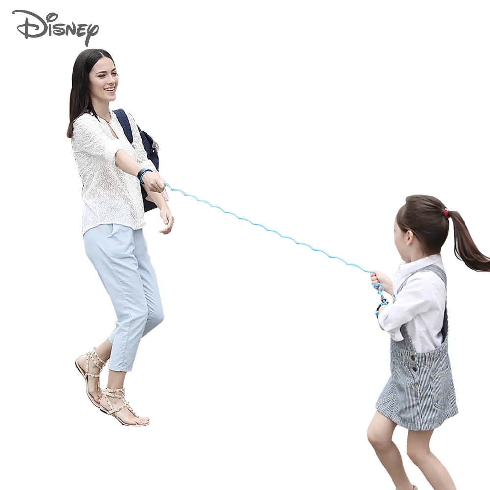 Disney Brand Baby Anti-lost Bracelet With Lock Anti-missing Harness Strap Rope Lock-proof Belt For Kids Toddlers Children 1.8m