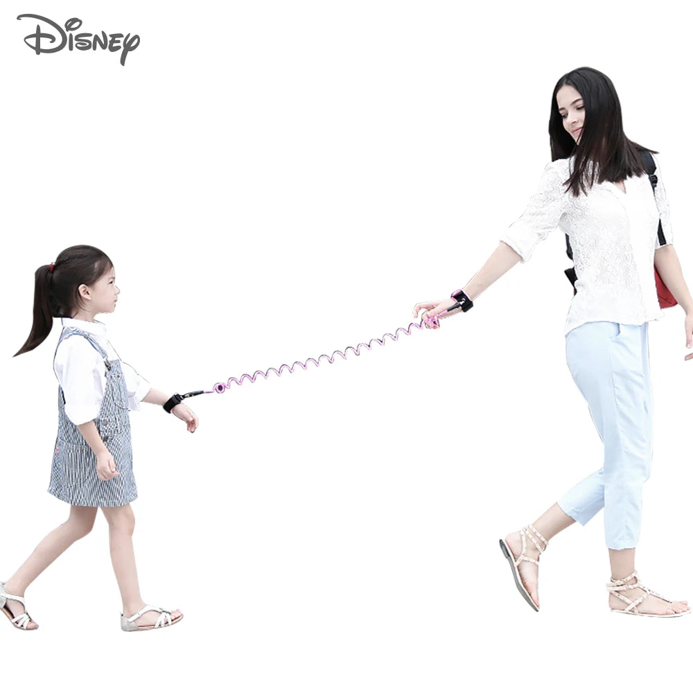 Disney Brand Baby Anti-lost Bracelet With Lock Anti-missing Harness Strap Rope Lock-proof Belt For Kids Toddlers Children 1.8m