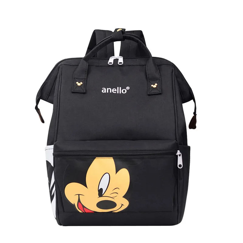 Disney Mickey Mouse Backpack Multi-function Large Capacity Backpack Diaper Bag Waterproof Men Women Shoulder Bag Travel Bag