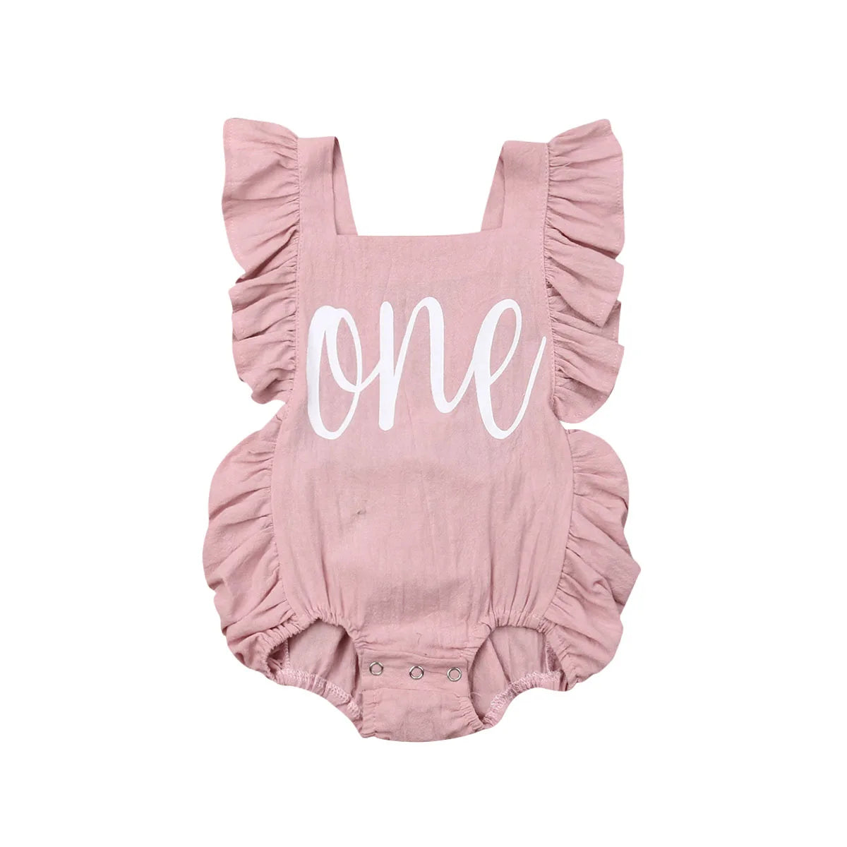 Citgeett Summer One Newborn Infant Baby Girls Bodysuit Clothes Outfit Summer Jumpsuit Casual Playsuit