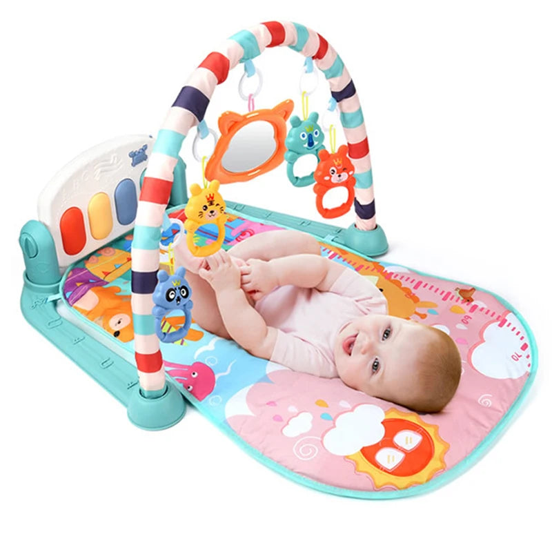 Baby Gym Play Mat  Kick and Play Piano Gym Mat for Infants Keyboard Infant Playmat Early Education Toys Center for Baby Gifts