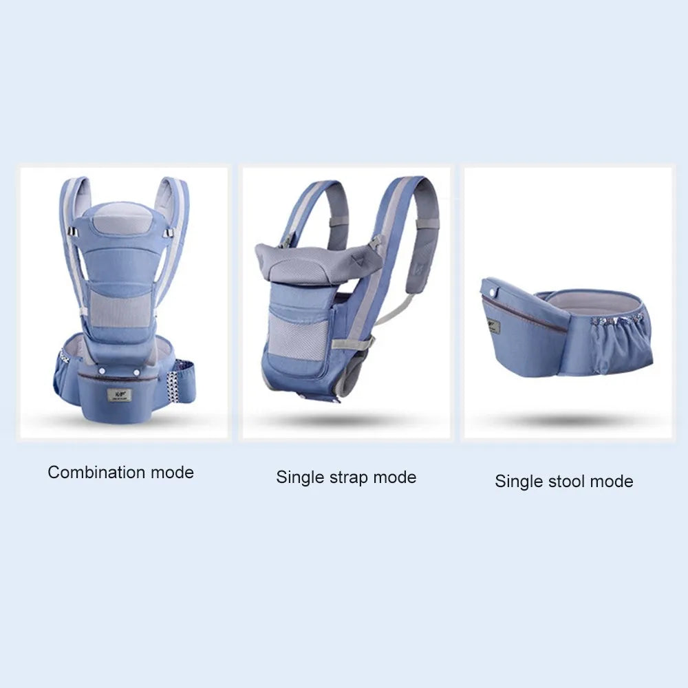 Newborn 0-48 Month Ergonomic Baby Carrier Infant Baby Hipseat Carrier 3 In 1 Front Facing Ergonomic Kangaroo Baby Wrap Sling