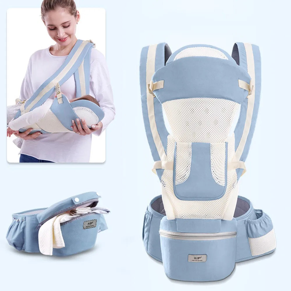 Newborn 0-48 Month Ergonomic Baby Carrier Infant Baby Hipseat Carrier 3 In 1 Front Facing Ergonomic Kangaroo Baby Wrap Sling