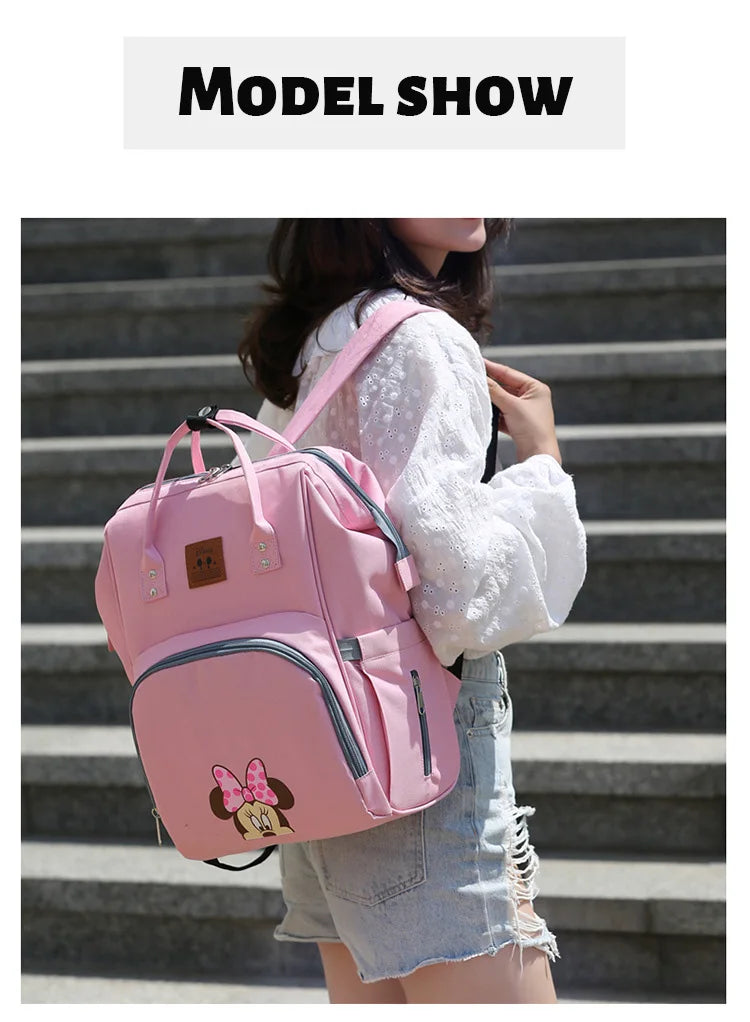 Disney Diaper Mummy Baby Bag Backpack Multi-function Large Capacity Maternal And Child Bag Pregnant Women 2021 New Year Gift