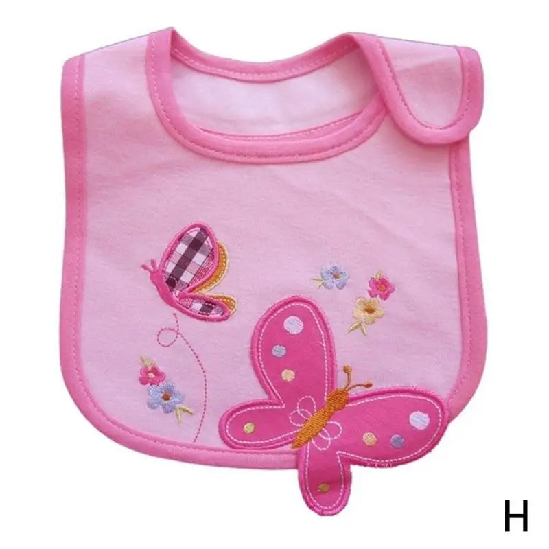 Feeding Baby Bibs Bandana Cute Embroidered Sleeveless Bibs For Baby Girl Bib Saliva Boy Burp Cloths Things Cartoon