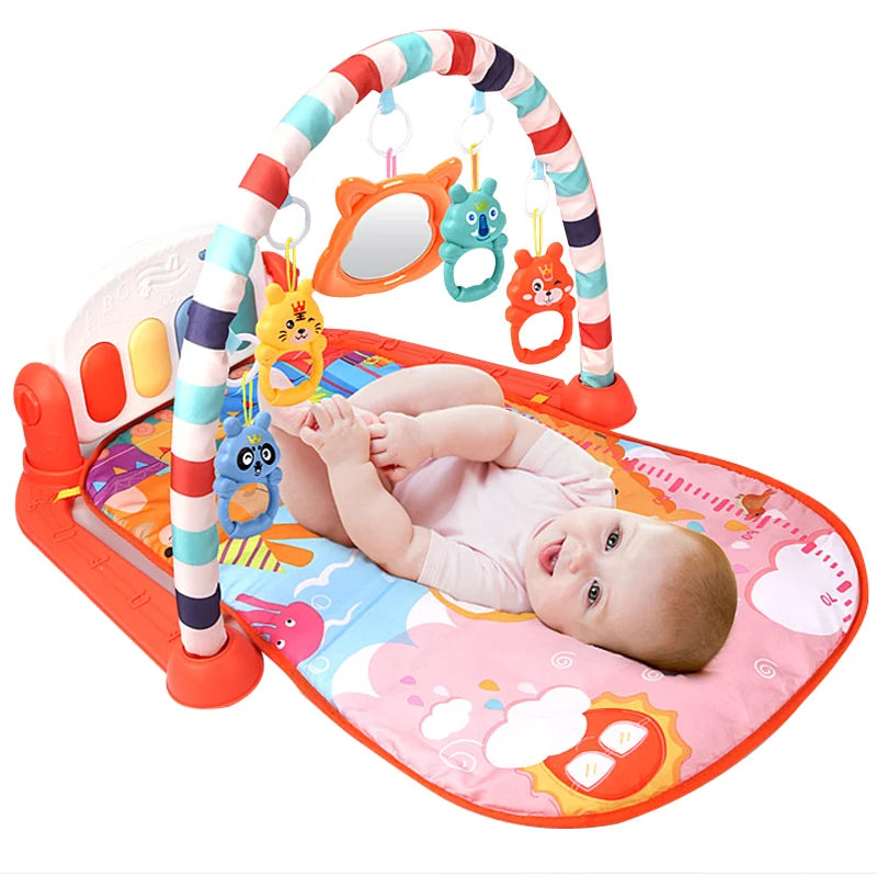 Baby Gym Play Mat  Kick and Play Piano Gym Mat for Infants Keyboard Infant Playmat Early Education Toys Center for Baby Gifts