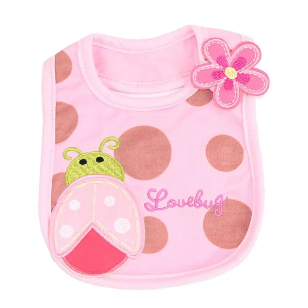 Feeding Baby Bibs Bandana Cute Embroidered Sleeveless Bibs For Baby Girl Bib Saliva Boy Burp Cloths Things Cartoon