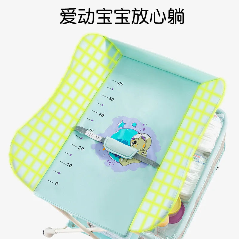 Diaper-Changing Table Baby Care Desk Portable Multifunctional Folding Newborn Baby Bath Diaper Changing Baby Care Table 기저귀 테이블