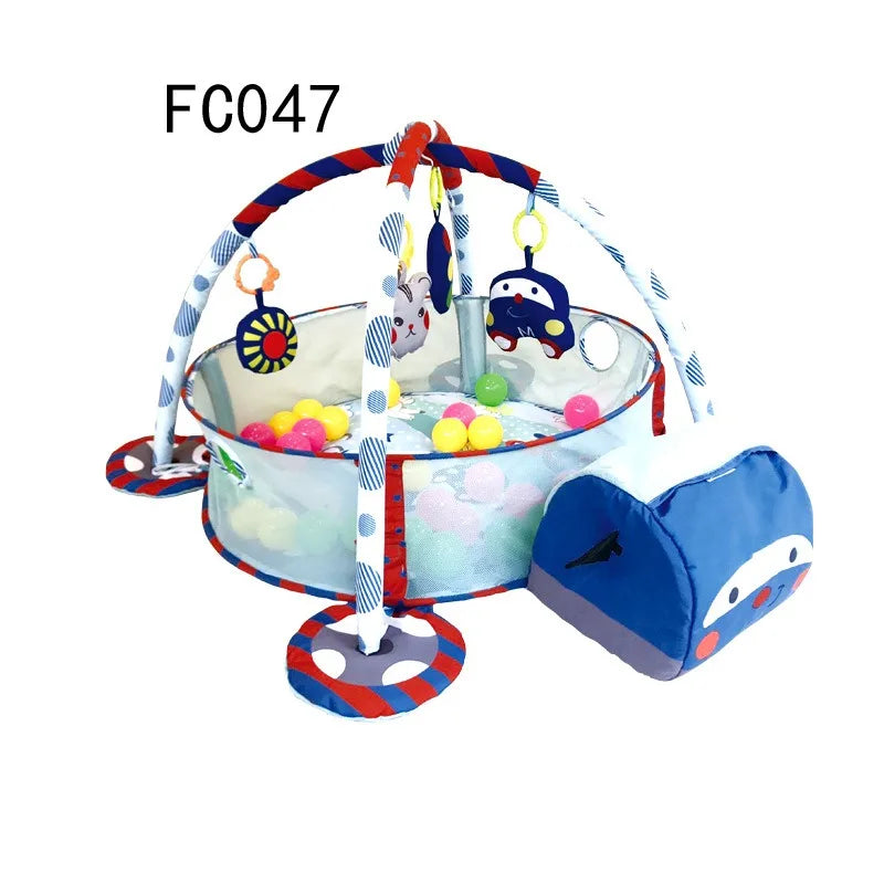 Baby 3-in-1 Fitness Rack Game Blanket Manufacturers Cartoon Animal Crawling Floor Mat Turtle Ocean Ball Pool Comfort