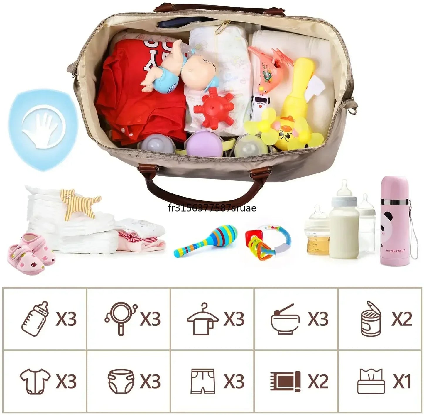 Mama Tote Bag Maternity Diaper Mommy Large Capacity Bag Women Nappy Organizer Stroller  Bag Baby Care Travel Backpack Mom Gifts